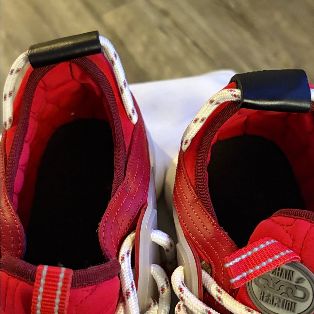 Versace Red and White Sneakers